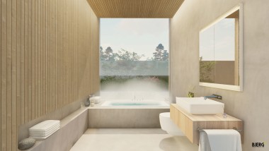 The architectural firm Bjerg Arkitektur focuses on the perception of the senses in bathroom design (© Bjerg Arkitektur)