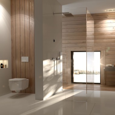Geberit kupatilo sa drvenim panelima