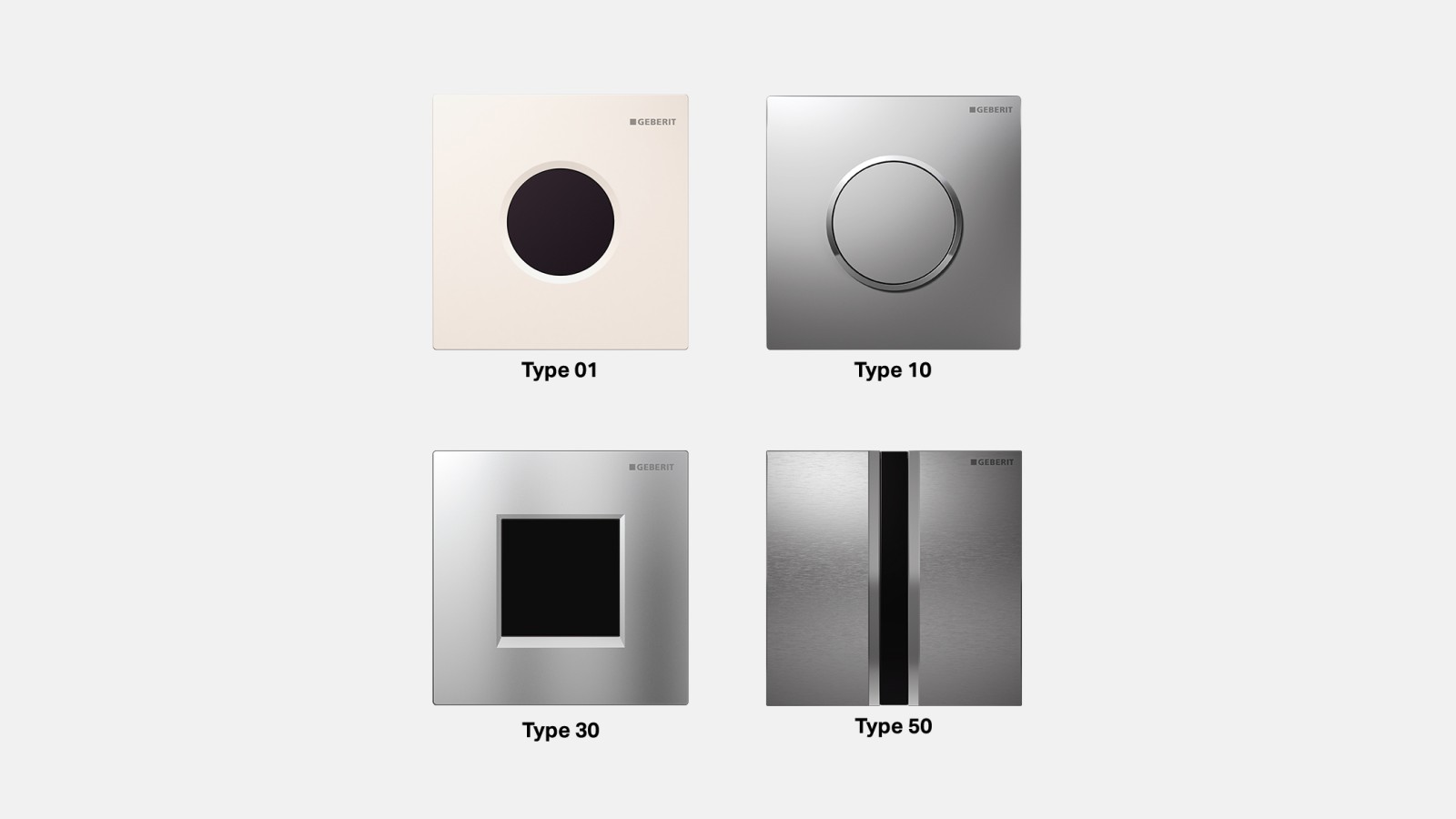 Infracrvene i mehaničke tipke za aktiviranje pisoara kompanije Geberit