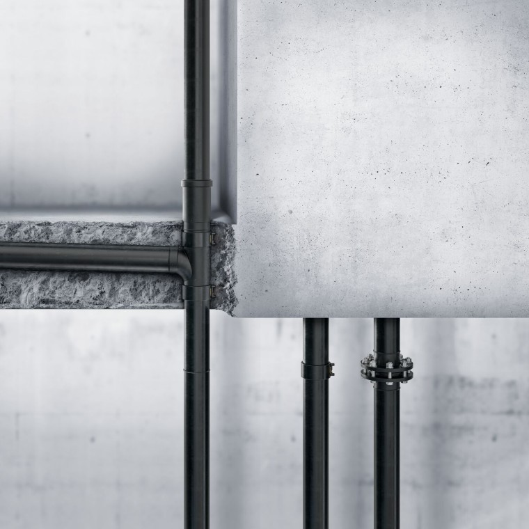 Geberit PE se može polagati i u beton Geberit PE se može polagati i u beton