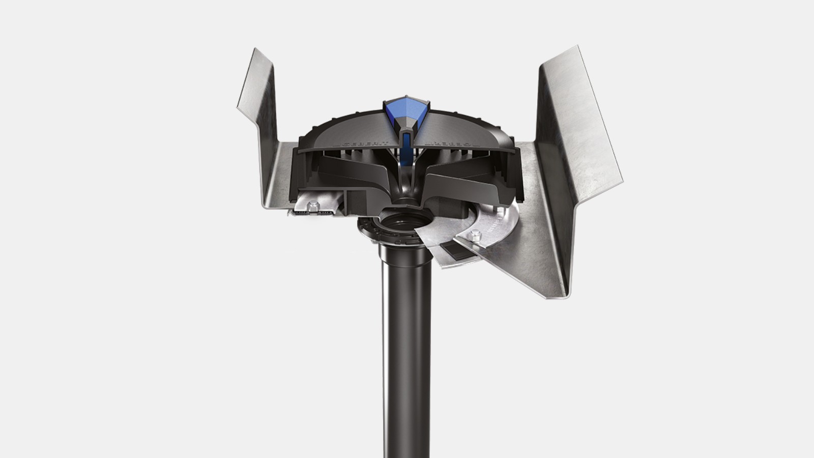 Geberit Pluvia krovni ulivni elemenat u žlebu sa ručicom za aktiviranje i prirubnicom