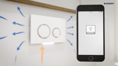 Upravljanjem sistemom Geberit DuoFresh preko aplikacije
