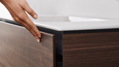 Geberit ONE washbasin with space-saving system
