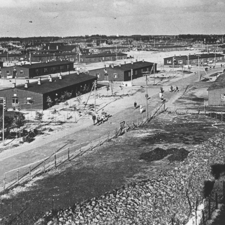 Mesto najvećeg danskog izbegličkog kampa za prognane. (© Blåvandshuk Lokalni istorijski arhiv) Mesto najvećeg danskog izbegličkog kampa za prognane. (© Blåvandshuk Lokalni istorijski arhiv)