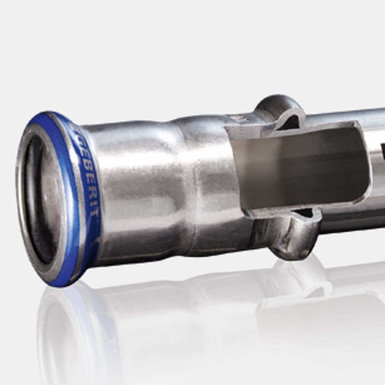 Poprečni presek Geberit Mapress sistemske cevi i spojnice od nerđajućeg čelika Poprečni presek Geberit Mapress sistemske cevi i spojnice od nerđajućeg čelika