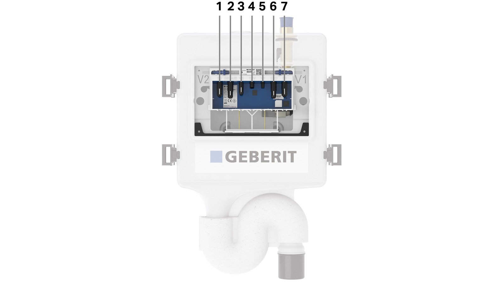 Geberit HS50 jedinica za higijensko ispiranje (© Geberit) Geberit HS50 jedinica za higijensko ispiranje (© Geberit)
