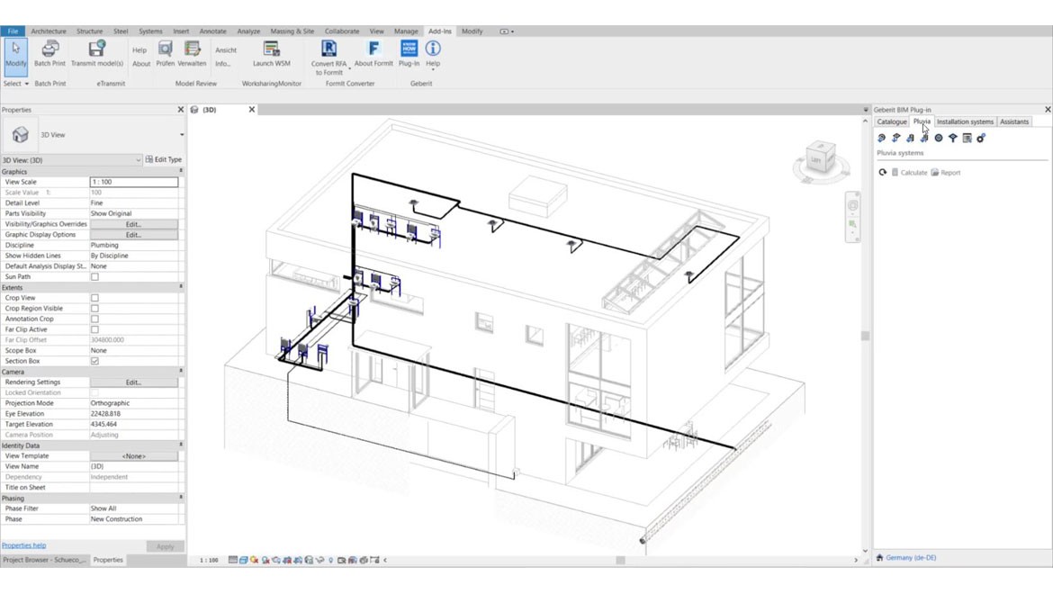 Pluvia modul u novom Geberit BIM dodatku