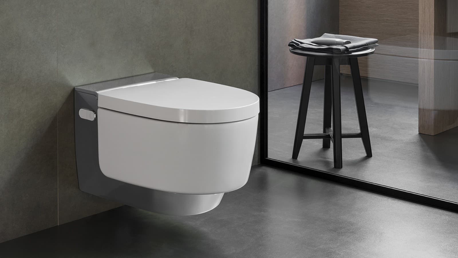 Geberit AquaClean Mera tuš WC sa vrhunskim komfor funkcijama (© Geberit) Geberit AquaClean Mera tuš WC sa vrhunskim komfor funkcijama (© Geberit)