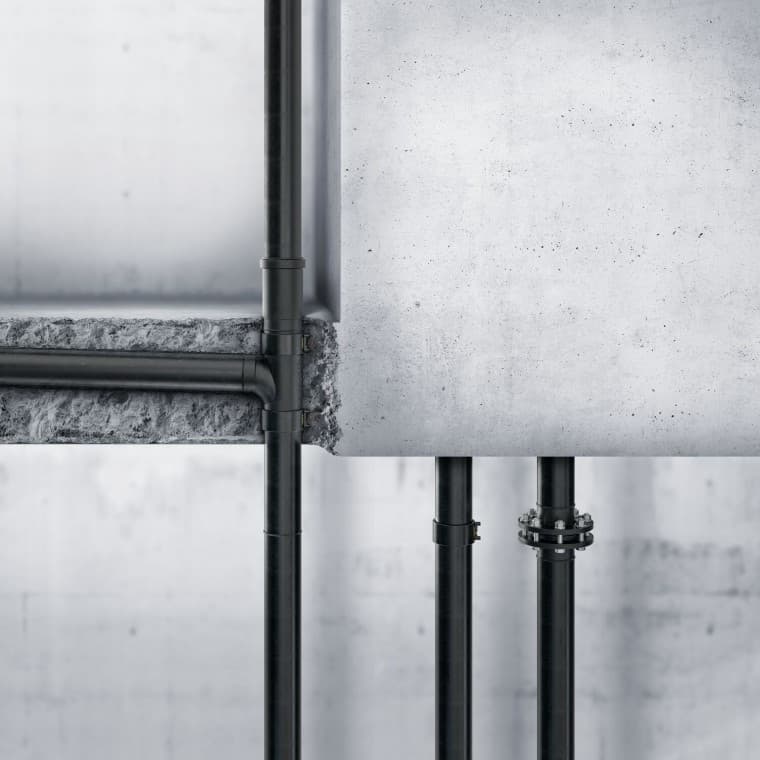 Geberit PE se može polagati i u beton Geberit PE se može polagati i u beton