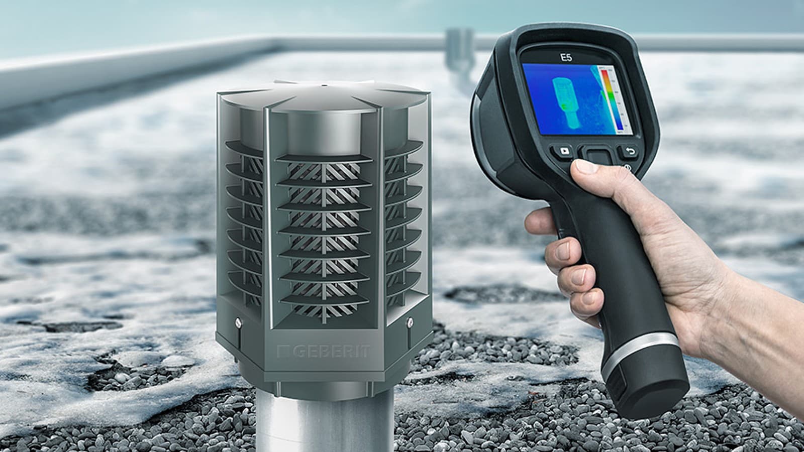 Slika pokazuje neznatan gubitak energije zahvaljujući Geberit ERV ventilu Slika pokazuje neznatan gubitak energije zahvaljujući Geberit ERV ventilu