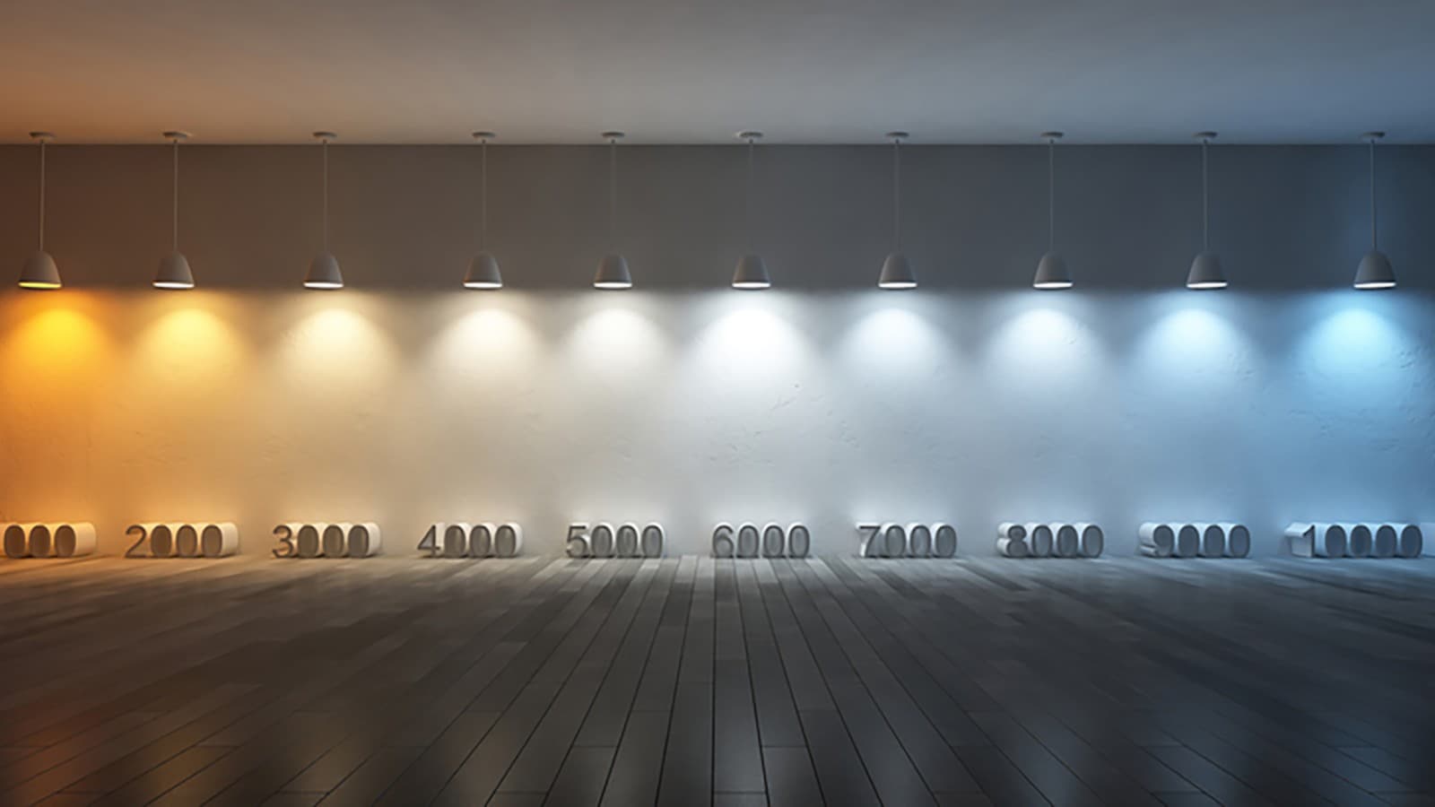 Ilustracija boja sa različitim vrednostima kelvina (© iStock.com/SuriyaKK) Ilustracija boja sa različitim vrednostima kelvina (© iStock.com/SuriyaKK)