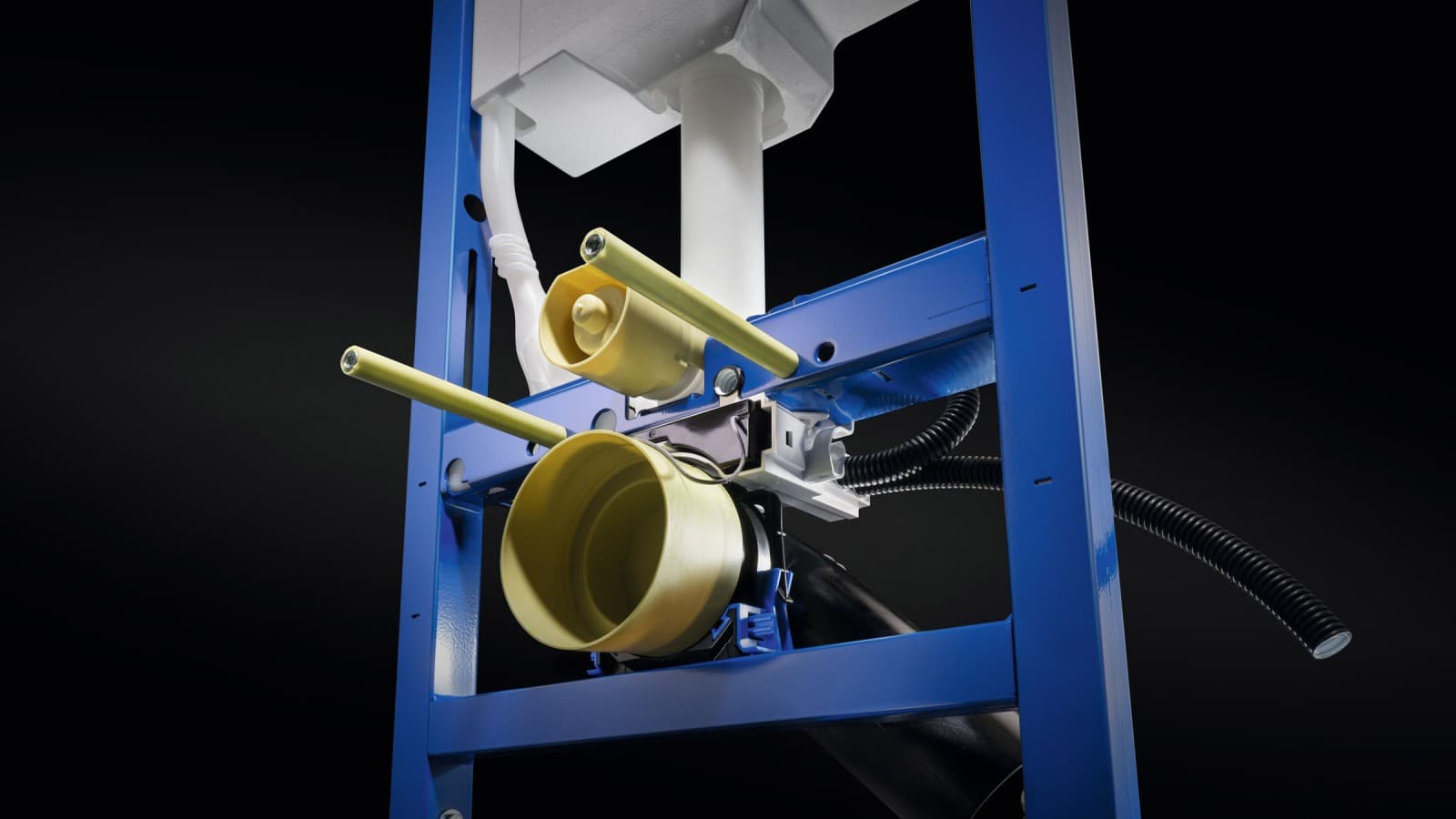 Praktično električno povezivanje preko kutije za napajanje i povezivanje na instalacionom elementu za WC šolju Praktično električno povezivanje preko kutije za napajanje i povezivanje na instalacionom elementu za WC šolju