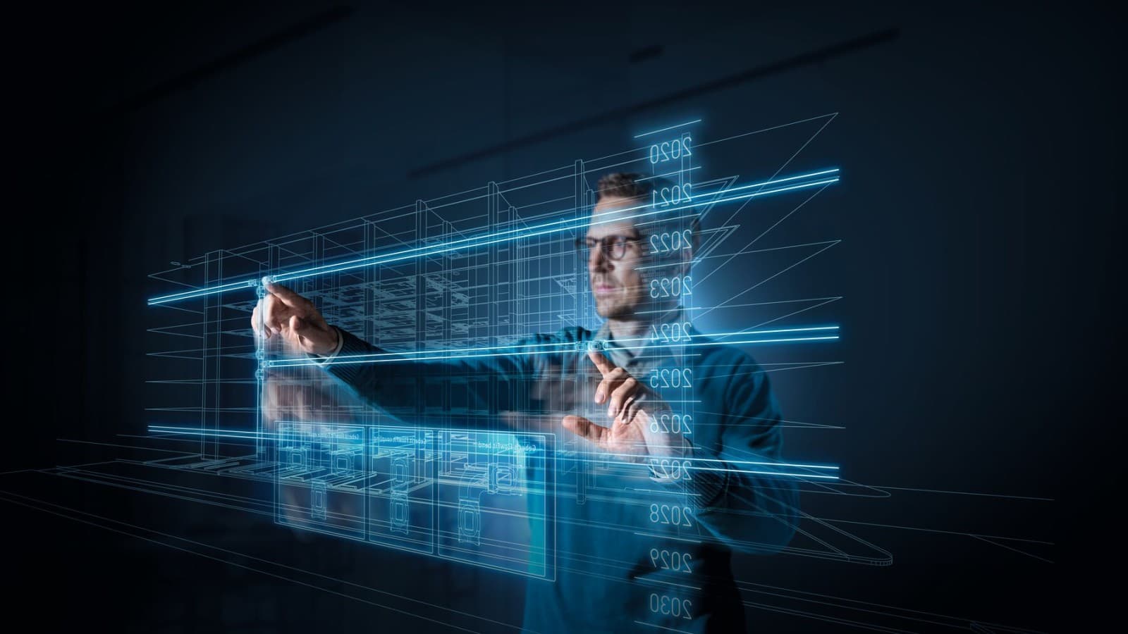 Projektant ispred ekrana Projektant ispred ekrana