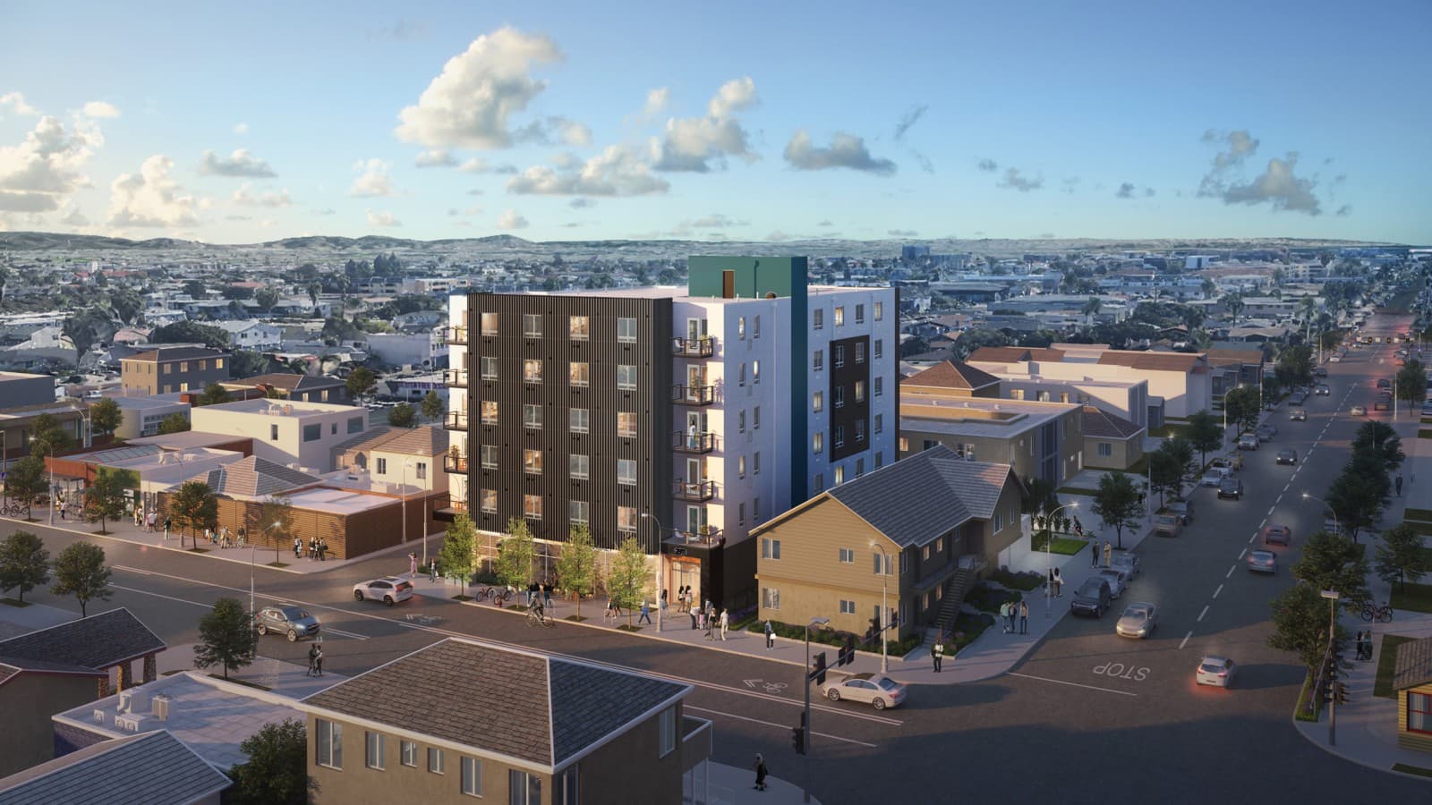 Vizuelizacija projekta montažne zgrade u SAD. (© Geberit) Vizuelizacija projekta montažne zgrade u SAD. (© Geberit)