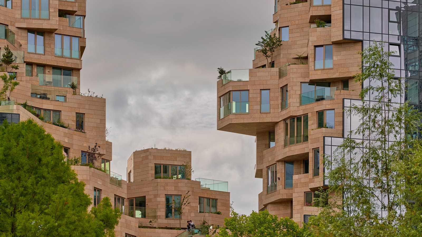 Sada još uvek gola, fasada će uskoro biti zelena: ovde raste 155 biljnih sorti (© Marcel Steinbach) Sada još uvek gola, fasada će uskoro biti zelena: ovde raste 155 biljnih sorti (© Marcel Steinbach)